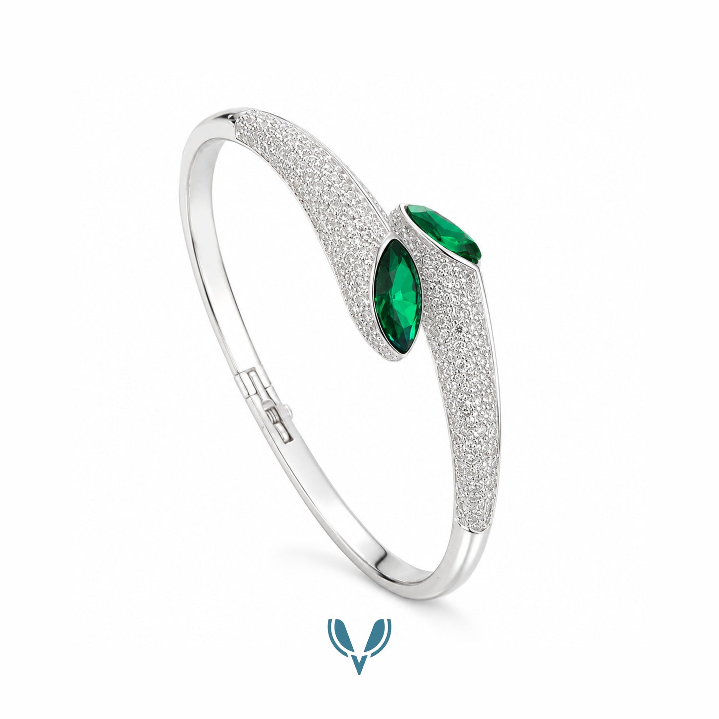 Emerald Green Studded Bracelet