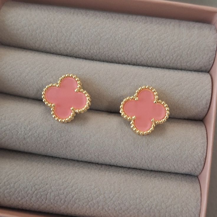 pink Necklace Set with Earrings & Bracelet