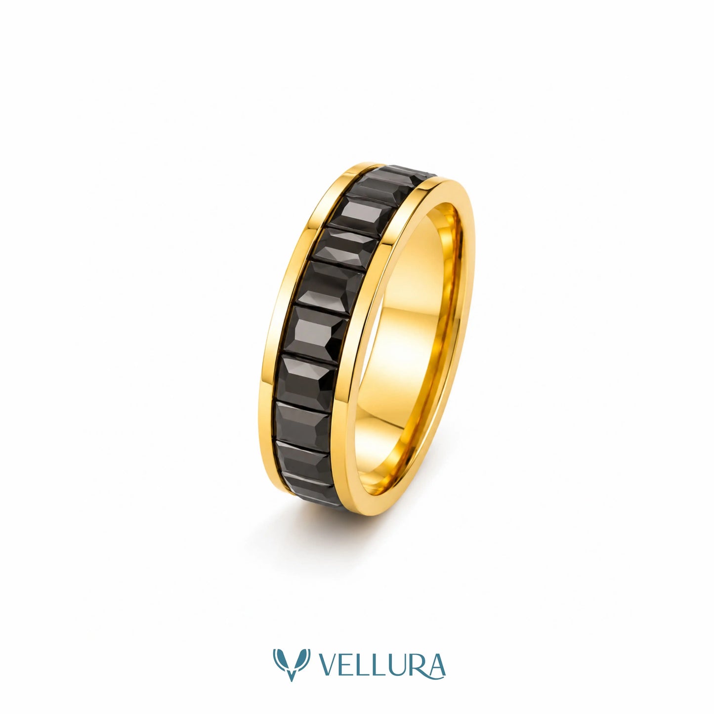 Black Stone Bracelet and Ring Combo