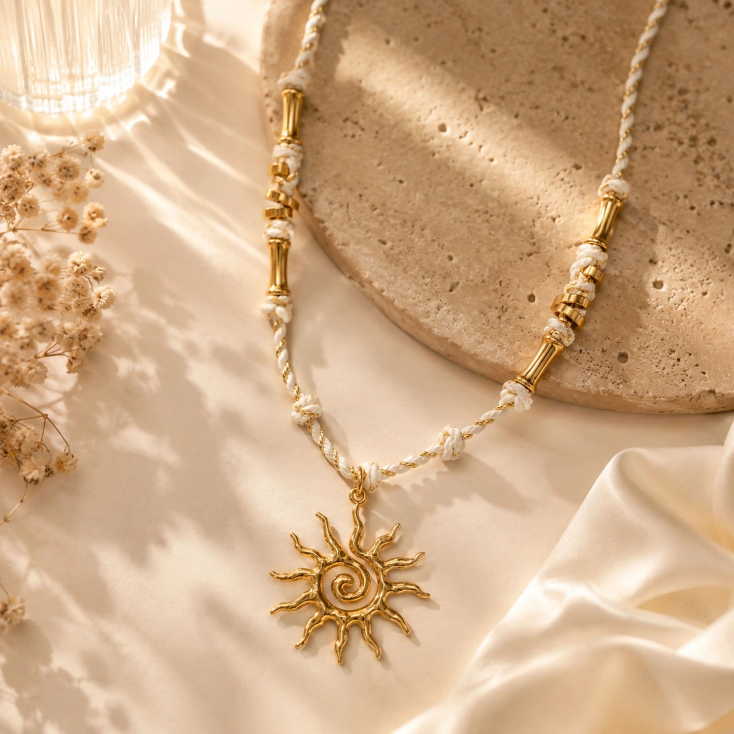 Sun Charm Necklace