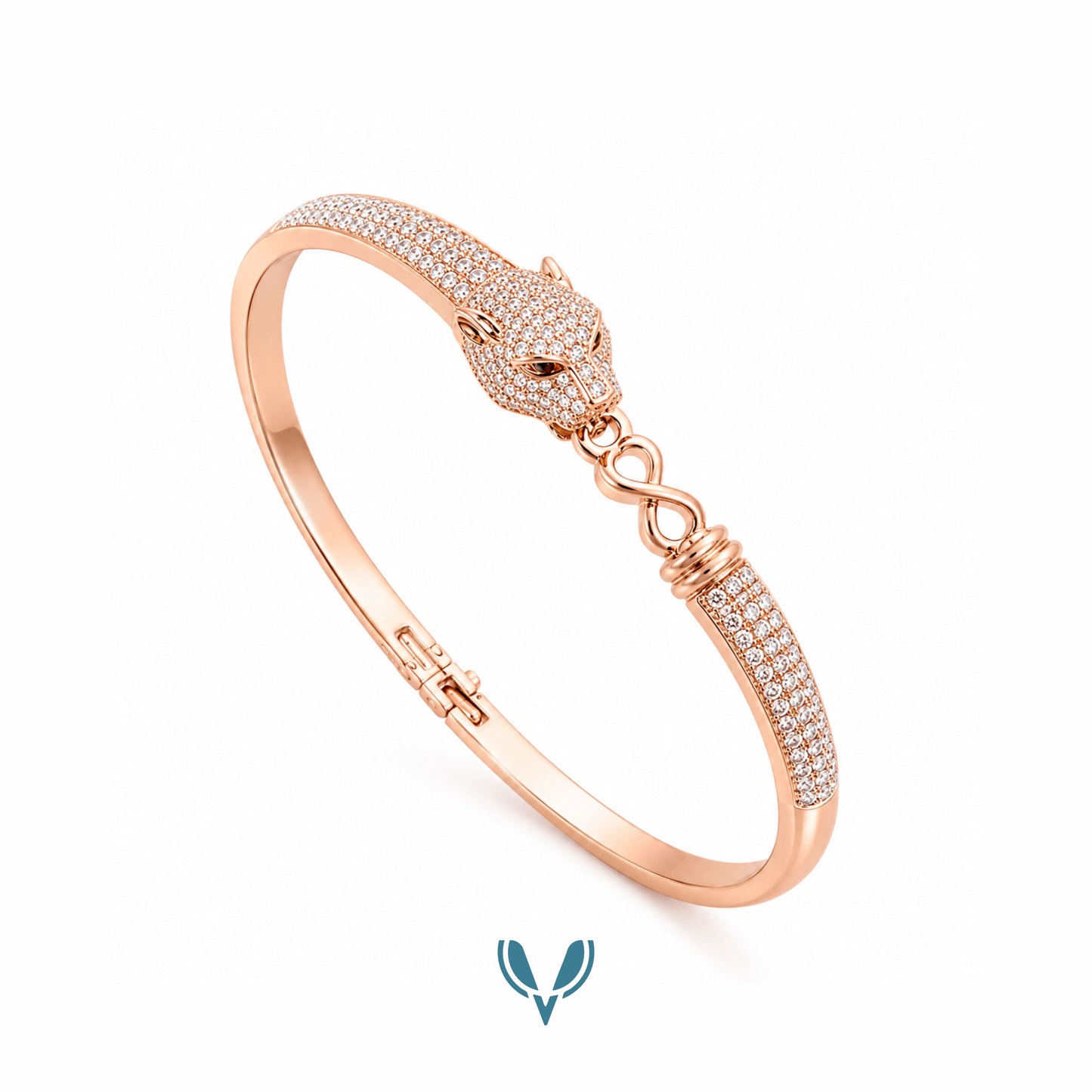 Rose Gold Panther Bracelet
