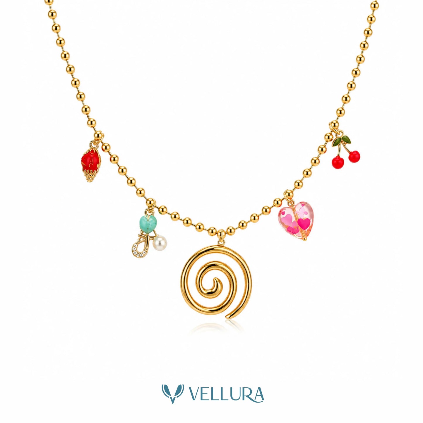 Colorful Charm Necklace Chain