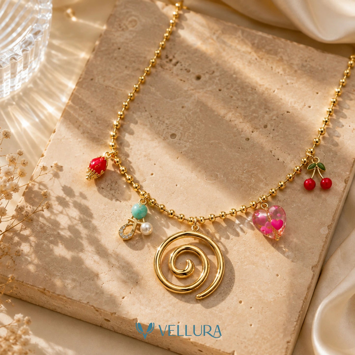 Colorful Charm Necklace Chain