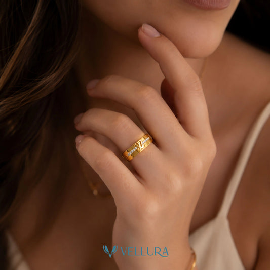 Designer Monogram Ring