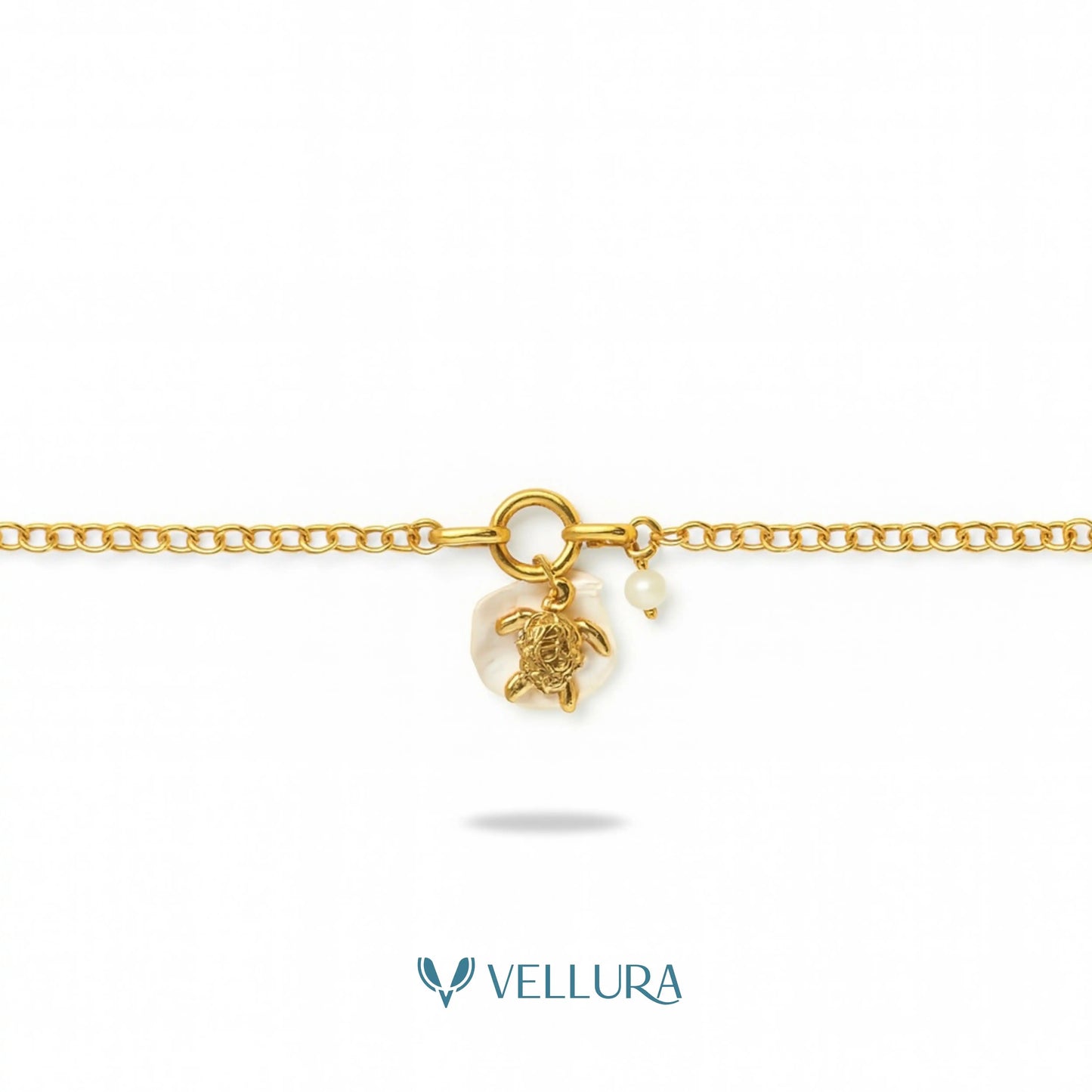 Charm Bracelet with Pearl Accents