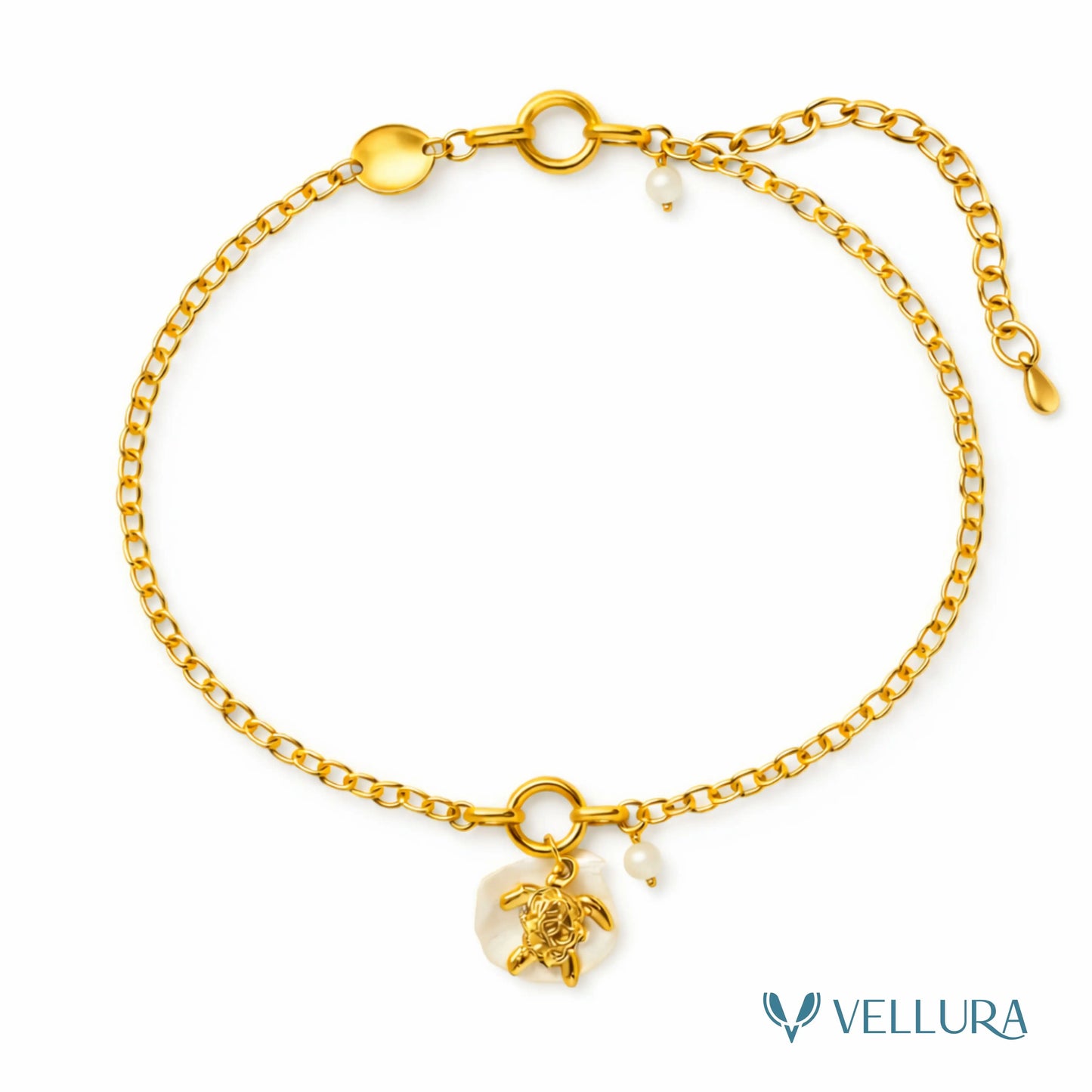 Charm Bracelet with Pearl Accents