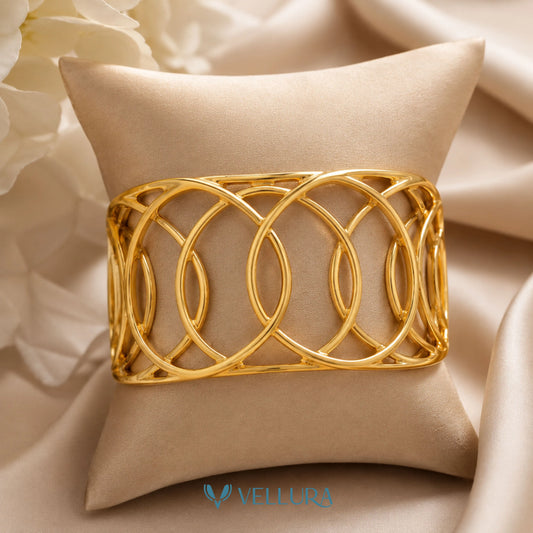 Geometric Open Cuff Bracelet