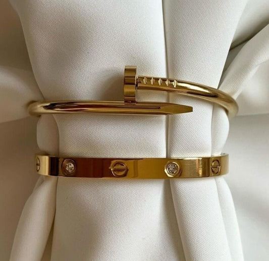 Cartier Nail & Studded Bracelet Combo