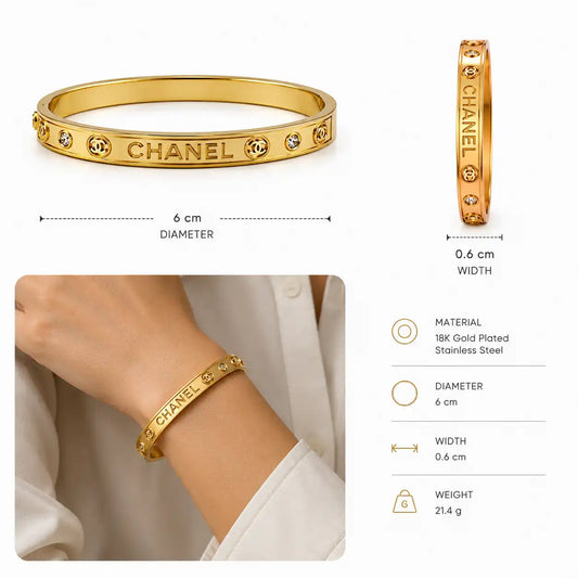 CHANEL INSIPRED Crystal  Bracelet