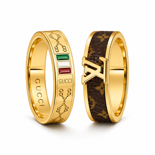 LV And Gucci Inspired Ring Combo