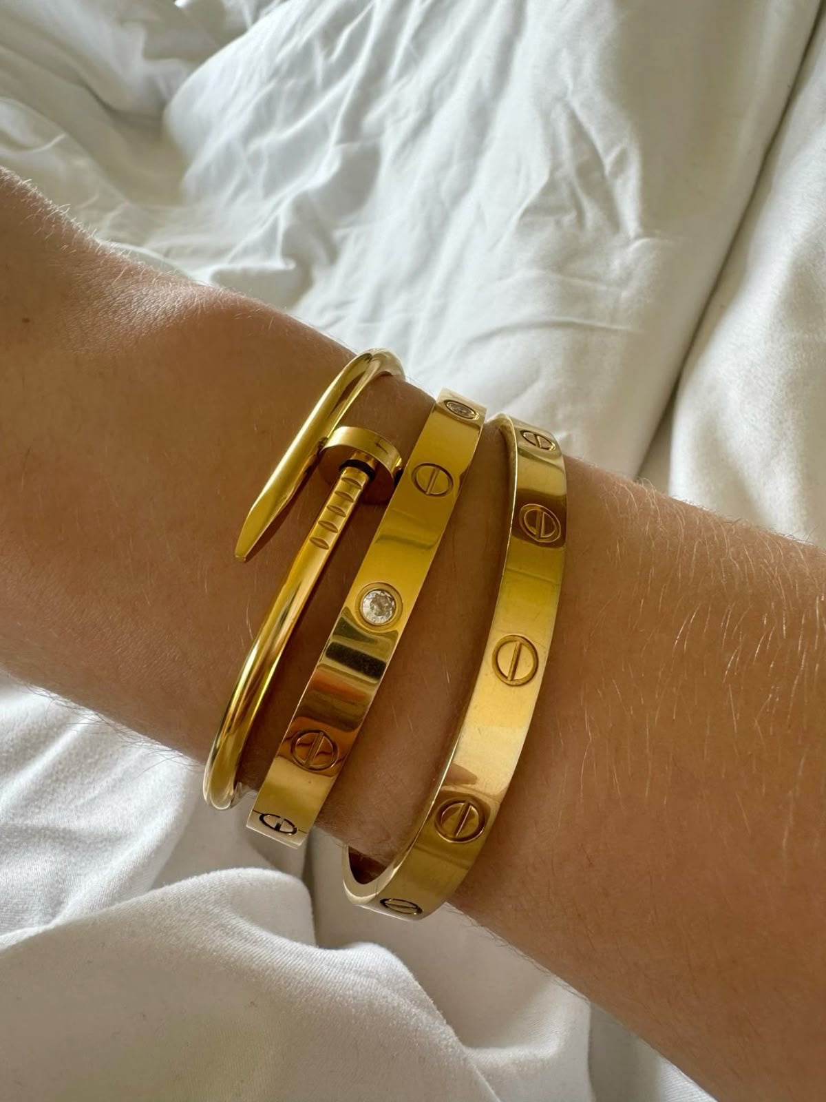 Cartier Nail & Studded Bracelet Combo