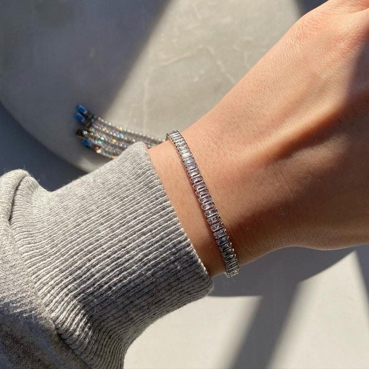 Tennis Bracelet-White