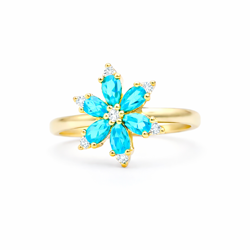Gold Floral Ring