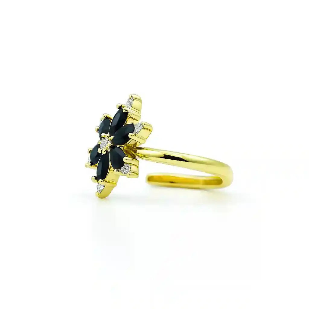 Gold Floral Ring