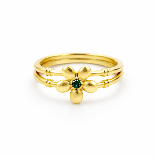 Emerald Bloom Ring