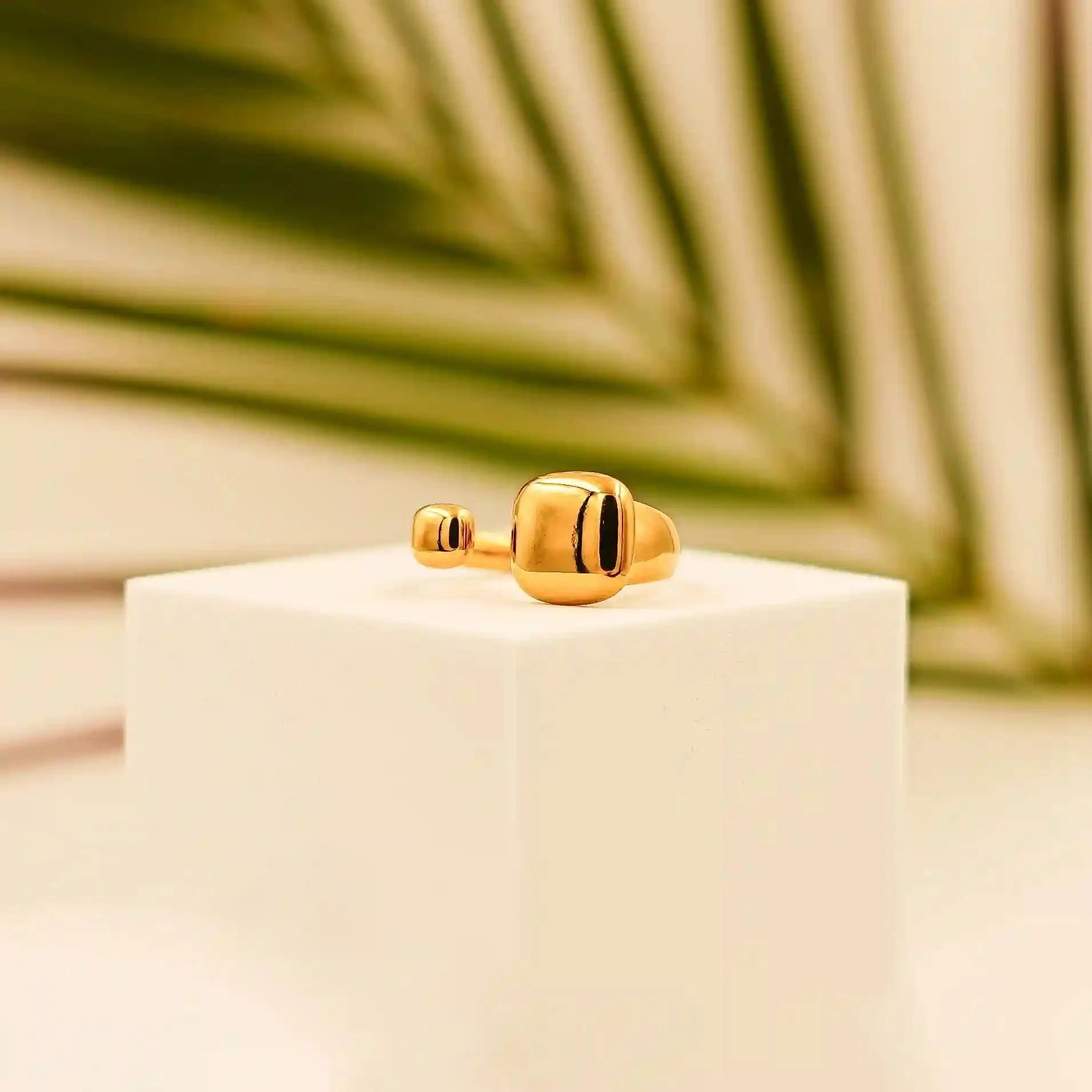 Adjustable Gold Plated Ring - Vellura Jewellery  Rings