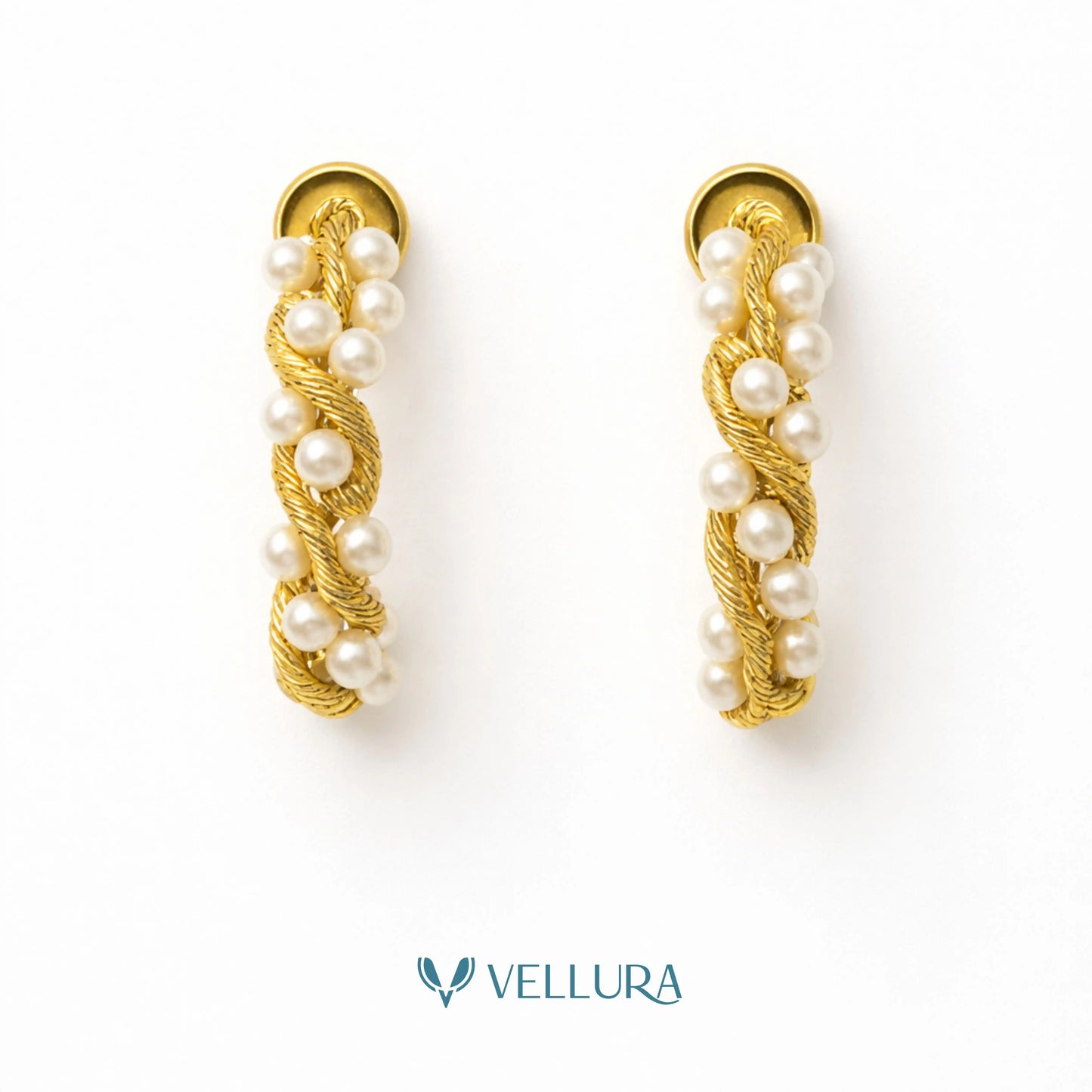 Pearl Hoop Earrings