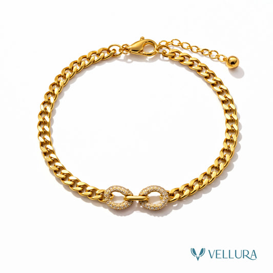 Gold Infinity Link Bracelet