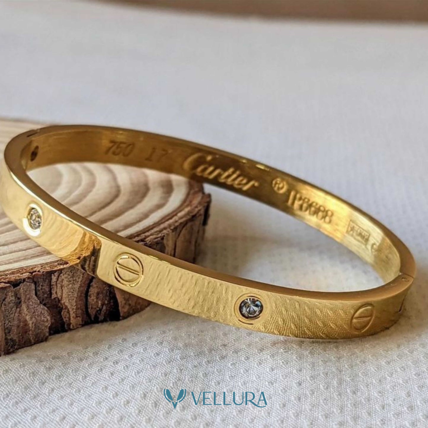 Gold Bracelet-Cartier Inspired(Set of 2)